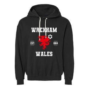 The Red Dragons Wrexham Fc Football Club Wrexham Garment-Dyed Fleece Hoodie