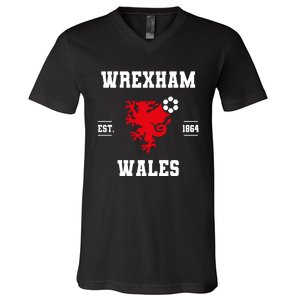 The Red Dragons Wrexham Fc Football Club Wrexham V-Neck T-Shirt