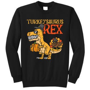 Turkeysaurus Rex Dab Turkey Dino Thanksgiving Sweatshirt