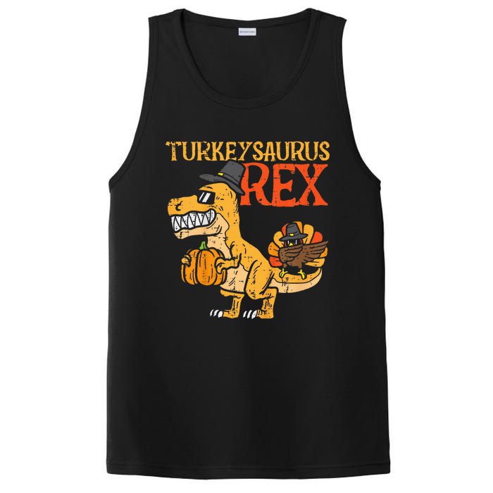 Turkeysaurus Rex Dab Turkey Dino Thanksgiving PosiCharge Competitor Tank