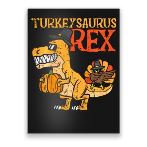 Turkeysaurus Rex Dab Turkey Dino Thanksgiving Poster