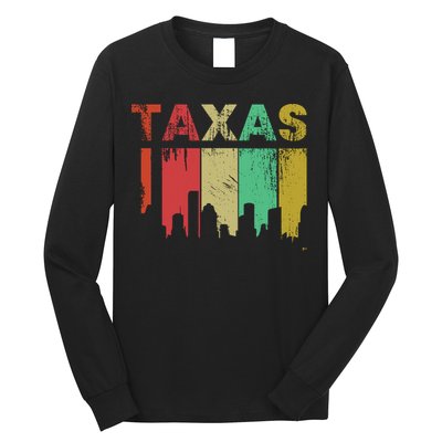 Texas Retro Drip Logo Long Sleeve Shirt