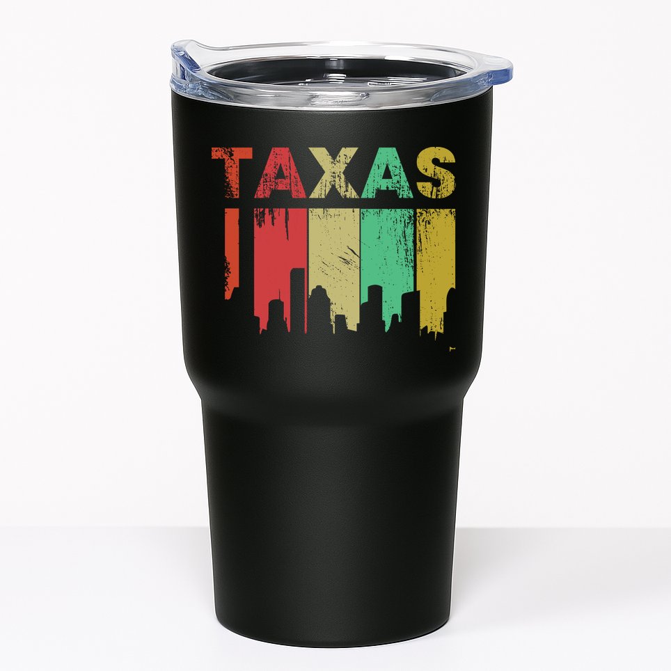 Texas Retro Drip Logo Tumbler