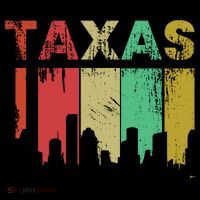Texas Retro Drip Logo Poster