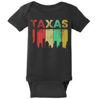 Texas Retro Drip Logo Baby Bodysuit