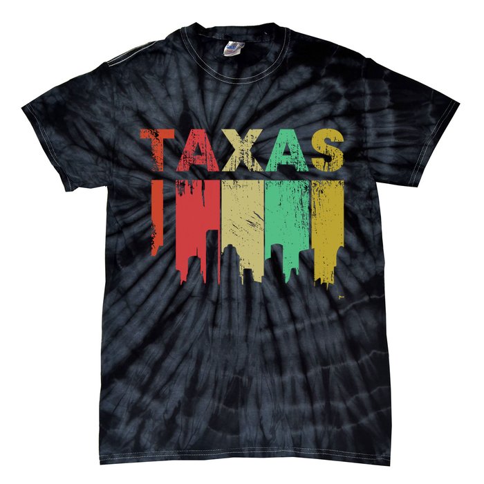 Texas Retro Drip Logo Tie-Dye T-Shirt