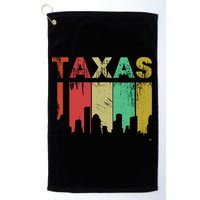 Texas Retro Drip Logo Golf Towel