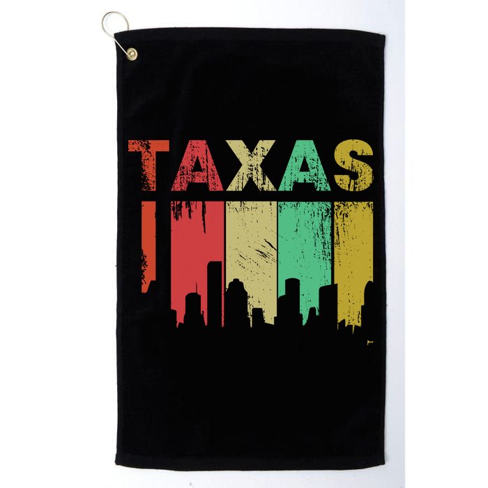 Texas Retro Drip Logo Golf Towel