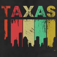 Texas Retro Drip Logo Golf Towel