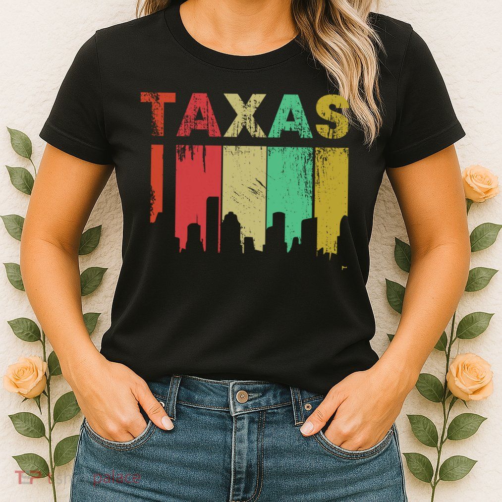 Texas Retro Drip Logo Womens T-Shirt