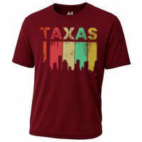 Texas Retro Drip Logo Cooling Performance Crew T-Shirt