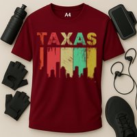 Texas Retro Drip Logo Cooling Performance Crew T-Shirt