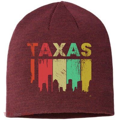 Texas Retro Drip Logo Sustainable Beanie