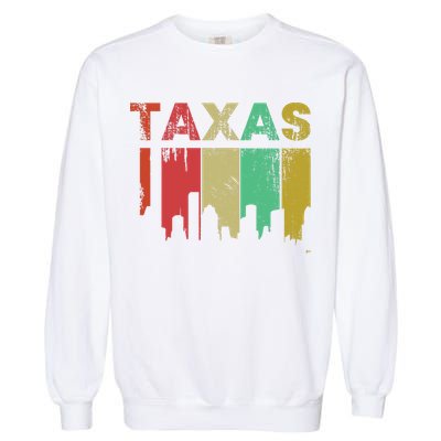 Texas Retro Drip Logo Garment-Dyed Sweatshirt