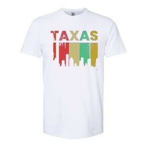 Texas Retro Drip Logo Softstyle® CVC T-Shirt