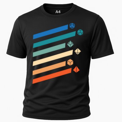 Tabletop RPG Dungeon Dice Retro Vintage D Dice Performance Shirt