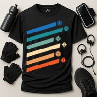 Tabletop RPG Dungeon Dice Retro Vintage D Dice Performance Shirt