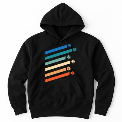 Tabletop RPG Dungeon Dice Retro Vintage D Dice Hoodie