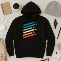 Tabletop RPG Dungeon Dice Retro Vintage D Dice Hoodie