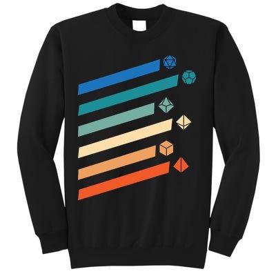 Tabletop RPG Dungeon Dice Retro Vintage D Dice Sweatshirt