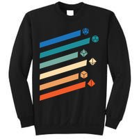 Tabletop RPG Dungeon Dice Retro Vintage D Dice Sweatshirt