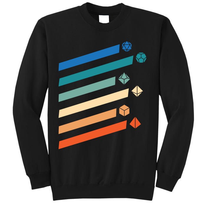 Tabletop RPG Dungeon Dice Retro Vintage D Dice Sweatshirt