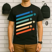 Tabletop RPG Dungeon Dice Retro Vintage D Dice T-Shirt