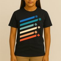 Tabletop RPG Dungeon Dice Retro Vintage D Dice T-Shirt