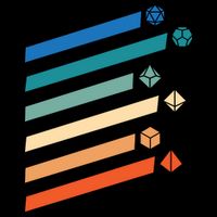 Tabletop RPG Dungeon Dice Retro Vintage D Dice T-Shirt