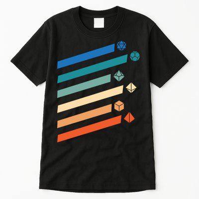 Tabletop RPG Dungeon Dice Retro Vintage D Dice Tall T-Shirt