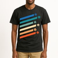 Tabletop RPG Dungeon Dice Retro Vintage D Dice Tall T-Shirt