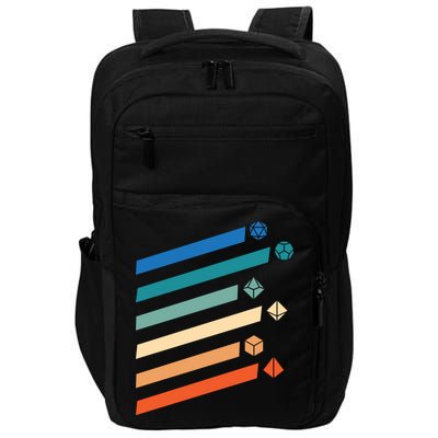 Tabletop RPG Dungeon Dice Retro Vintage D Dice Impact Tech Backpack