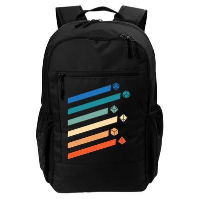 Tabletop RPG Dungeon Dice Retro Vintage D Dice Backpack