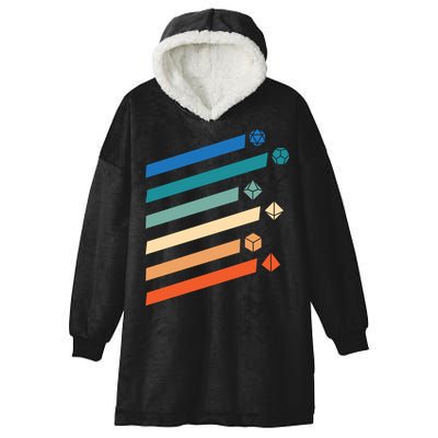 Tabletop RPG Dungeon Dice Retro Vintage D Dice Hooded Wearable Blanket