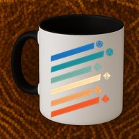 Tabletop RPG Dungeon Dice Retro Vintage D Dice Mug
