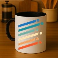 Tabletop RPG Dungeon Dice Retro Vintage D Dice Mug
