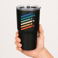 Tabletop RPG Dungeon Dice Retro Vintage D Dice Tumbler