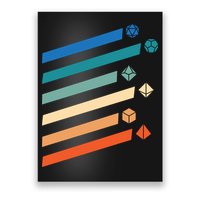 Tabletop RPG Dungeon Dice Retro Vintage D Dice Poster