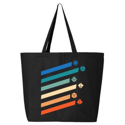 Tabletop RPG Dungeon Dice Retro Vintage D Dice 25L Jumbo Tote