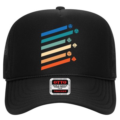 Tabletop RPG Dungeon Dice Retro Vintage D Dice Trucker Hat