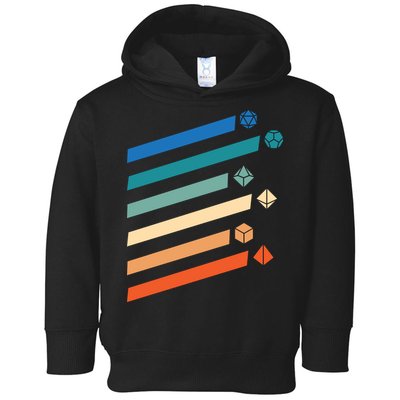 Tabletop RPG Dungeon Dice Retro Vintage D Dice Toddler Hoodie