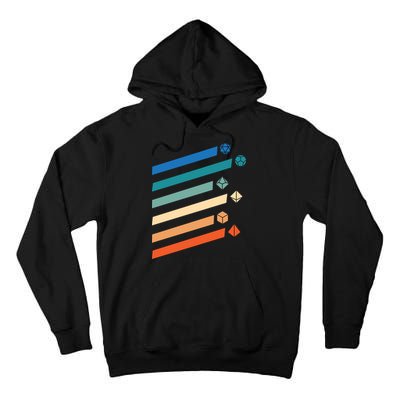 Tabletop RPG Dungeon Dice Retro Vintage D Dice Tall Hoodie