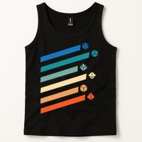 Tabletop RPG Dungeon Dice Retro Vintage D Dice Tank Top