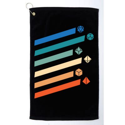 Tabletop RPG Dungeon Dice Retro Vintage D Dice Golf Towel