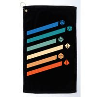 Tabletop RPG Dungeon Dice Retro Vintage D Dice Golf Towel