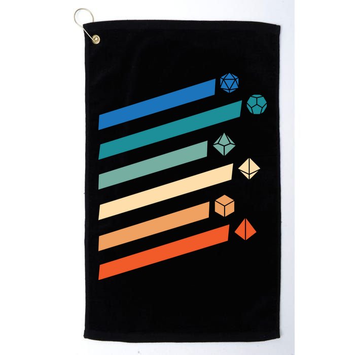Tabletop RPG Dungeon Dice Retro Vintage D Dice Golf Towel