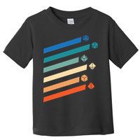 Tabletop RPG Dungeon Dice Retro Vintage D Dice Toddler T-Shirt