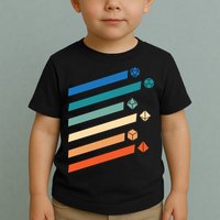 Tabletop RPG Dungeon Dice Retro Vintage D Dice Toddler T-Shirt