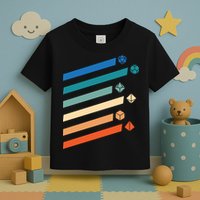 Tabletop RPG Dungeon Dice Retro Vintage D Dice Toddler T-Shirt