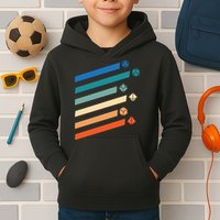 Tabletop RPG Dungeon Dice Retro Vintage D Dice Kids Hoodie